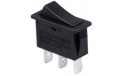 Interrupteur noir marche/arrt - 11 x 30 mm