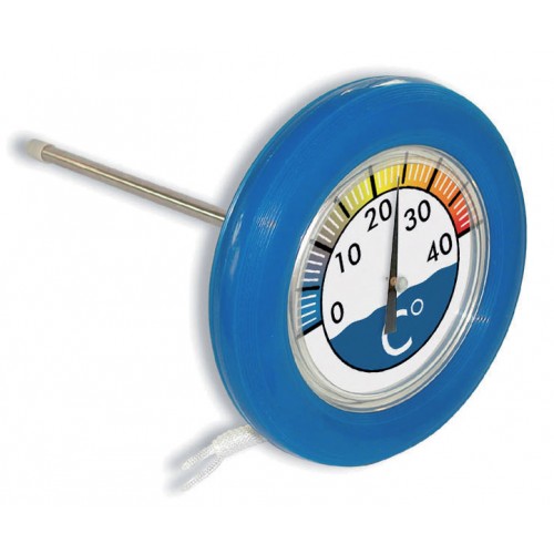 Thermomtre rond boue bleue  18 cm - Gamme EASY