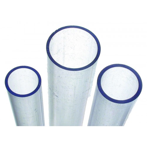 Tube rigide pvc transparent 63 - 16 bars - section de 50 cm
